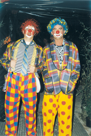 verhuur - carnaval - circus - Volwassen - clowns